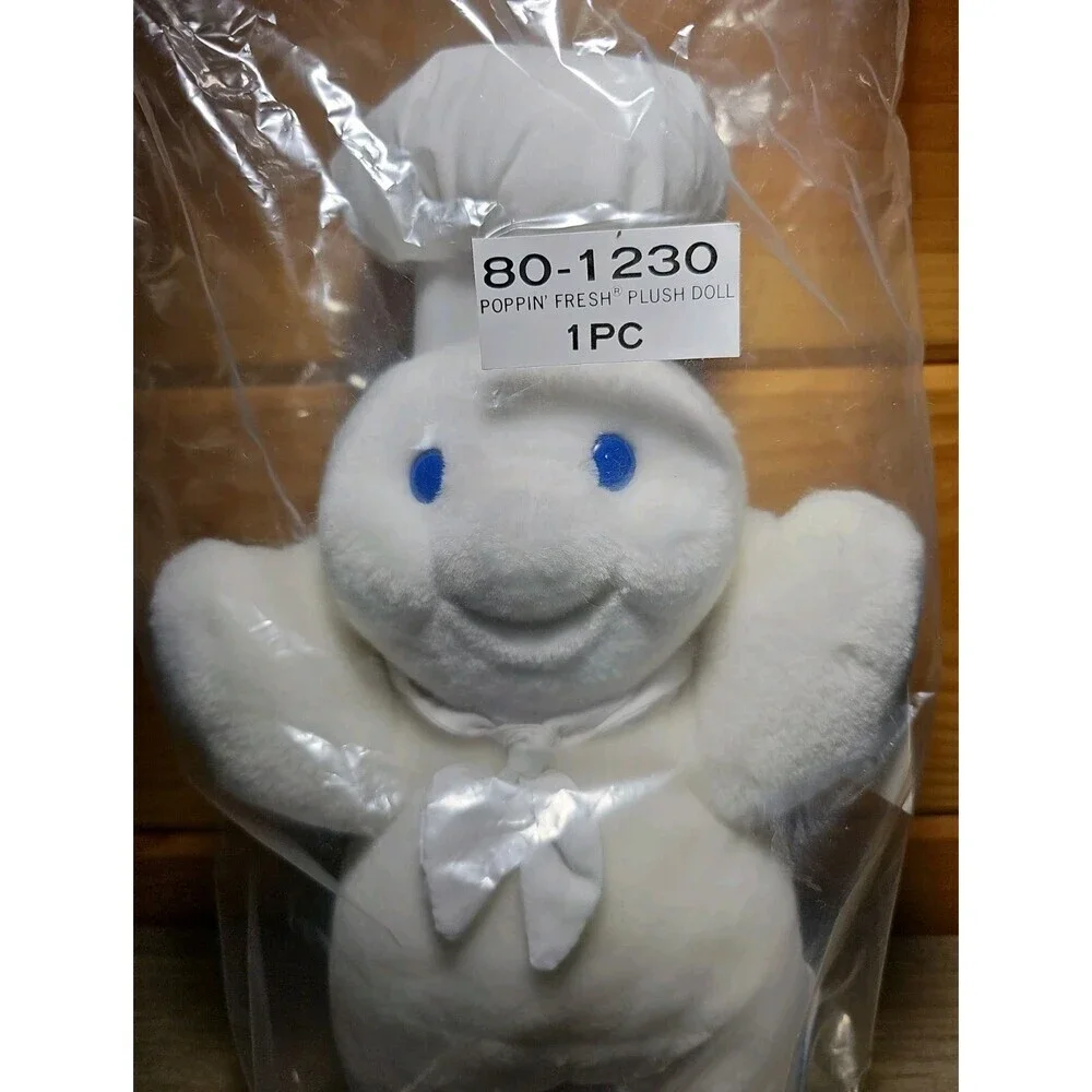 1990 Pillsbury Doughboy Vintage 25th Anniversary Plush Doll Made In Korea 1990